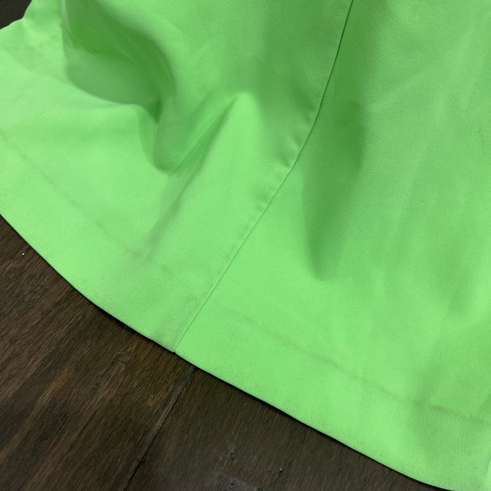 Strapless Ruffle Green Dress - Picture 8 of 9